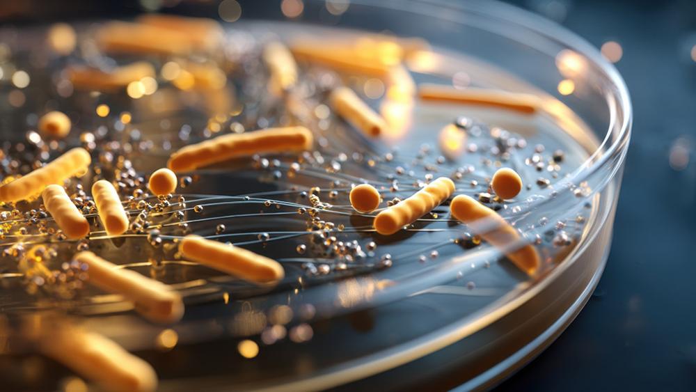 cultura de bactérias em petri